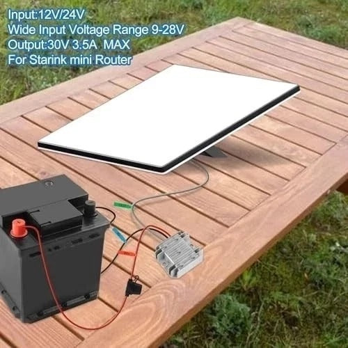 starlink dc Power Supply 12V/24V to 30V 3.5A starlink mini Power with 10ft DC