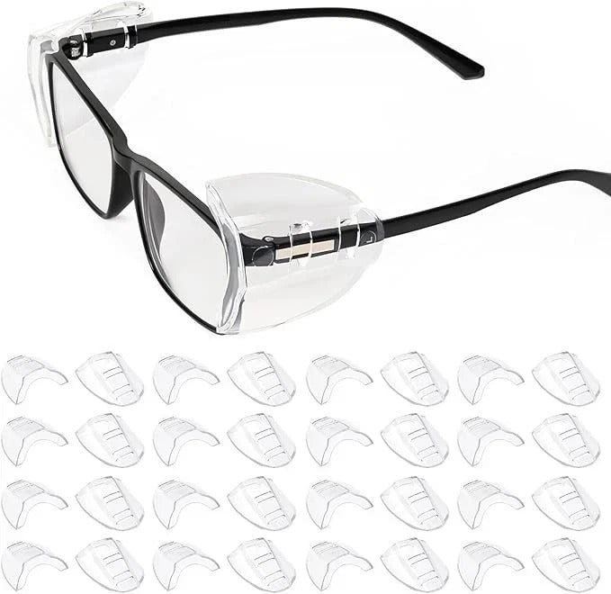 16 Pares Protectores Laterales Para Gafas De Poliuretano Ojos Lentes De Trabajo
