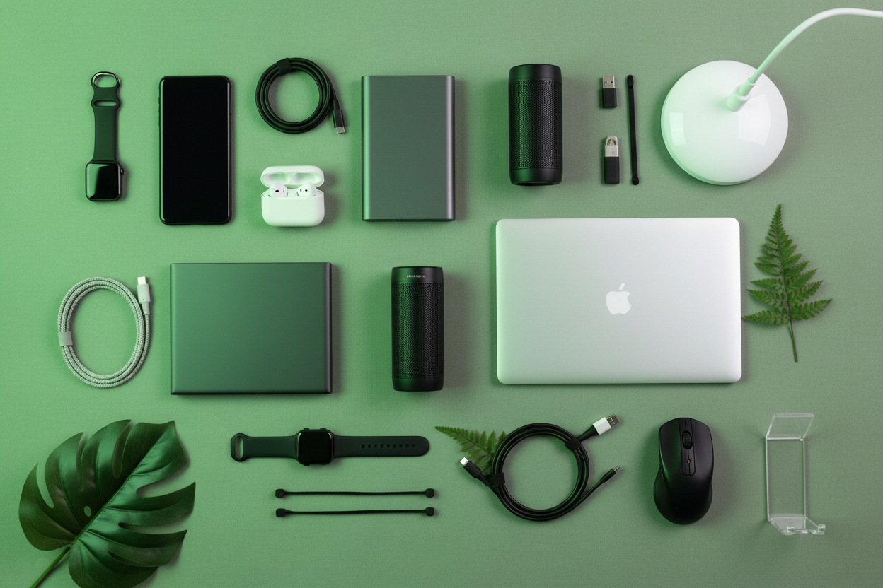 add more electronics and day to day gadgets dont make the profucts green but give the image a green vibe