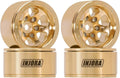 INJORA 1.0 Brass Beadlock Wheel -4.7mm Offset Rim for 1/24 1/18 RC Crawler SCX24