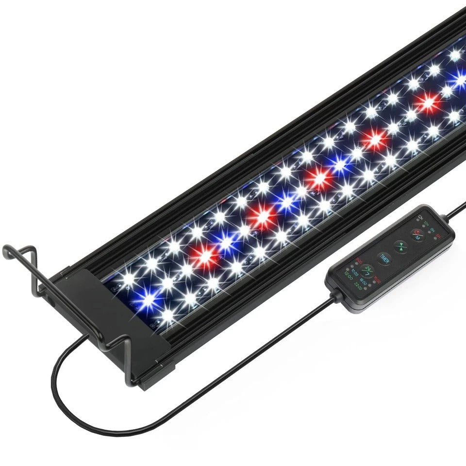 20"-28" Aquarium LED Light with Timer, 24/7 Cycle, 5 Dimmable Brightness, Sun...