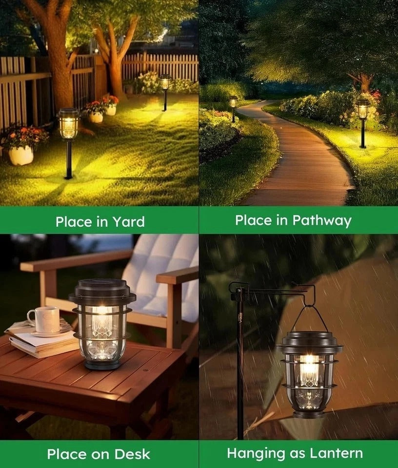 Bright Solar Pathway Lights Outdoor, 8 Pack Waterproof IP65, Auto On/Off Solar P