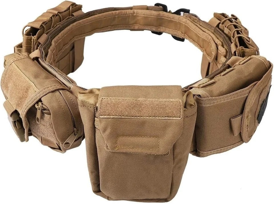 Battle Belt Tactical Belt with Accessories: Duty Belts Law Enforcement Combat Ai