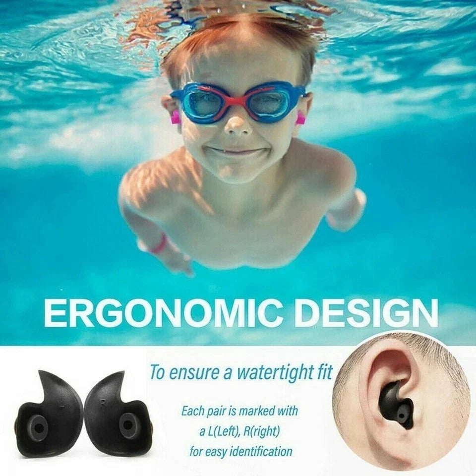 5/10 Pairs Soft Silicone Ear Plugs For Swimming Sleeping Anti Snore Reusable