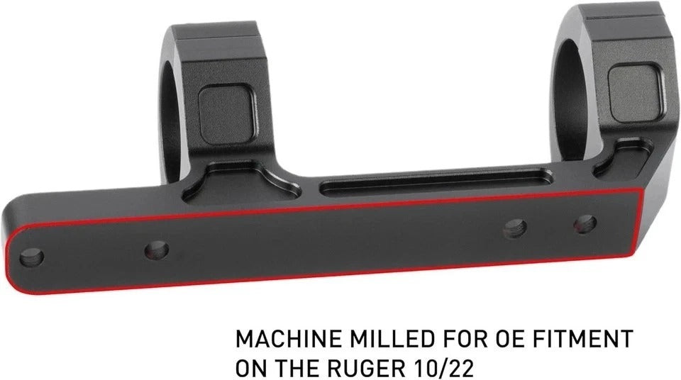 Monstrum Dual Ring Scope Mount | Compatible with Ruger 10/22 | 1 Inch Diameter