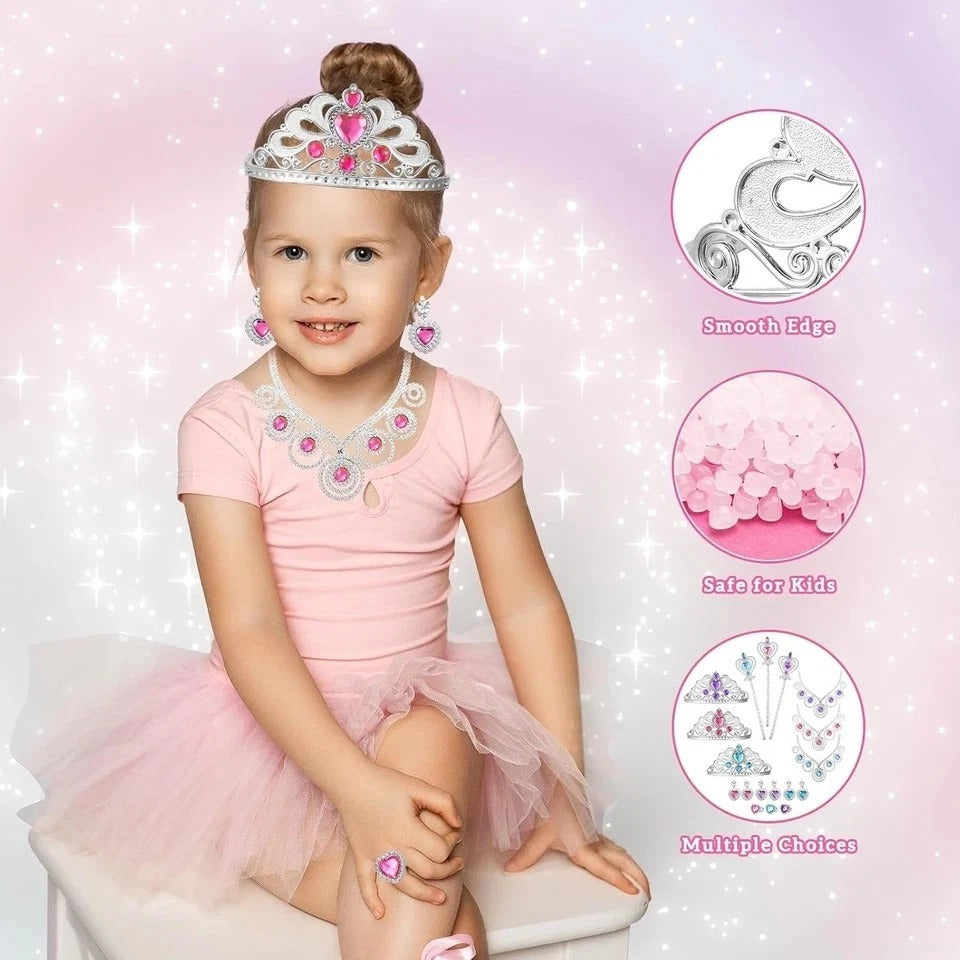 Princess Dress up Sets for Girls 4-6, Costumes Set with Princess Dresses, Shoes