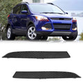 Ford Escape Headlight Trim Pair 2013-2016 Black Driver Passenger Front Headlamp