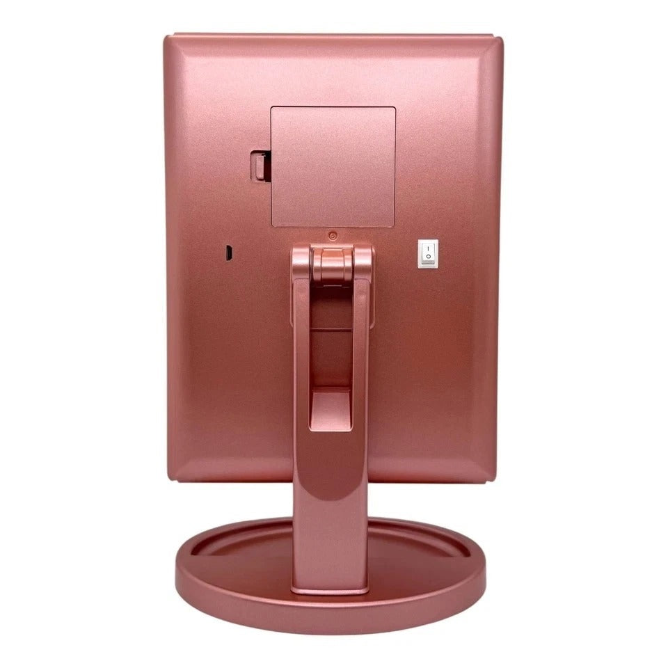 Tri-Fold Lighted Vanity Makeup Mirror 22 LED 1x 2x 3x Rose Gold USB Dimmable New