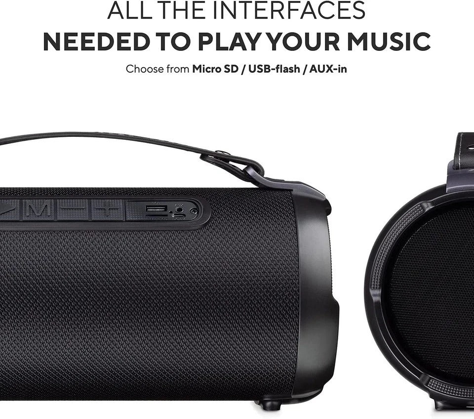 Wireless Bluetooth Speaker Water Resistant Long Range 300 Watt Rechargeable Boom