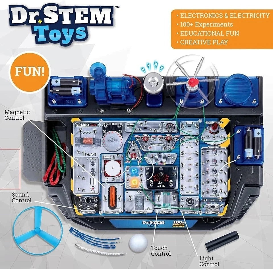Circuit Science Kit, Includes Over 100 Electrical Experiments with Lights, So...