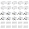30Pcs Light Slip Plug SPT-1 Vampire Plugs Male and Female, Zip Plug White, Elect