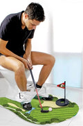 Toilet Golf Game-Practice Mini Golf in Any Restroom/Bathroom - Great Toilet Time
