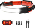 LED Rechargeable Head Lamp 1000lumens Hard Hat Headlamp 230° Wide Beam Headla...