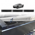 2025/2024 Tesla Cybertruck Stainless Steel Tailgate Protector Cover, Carbon F...