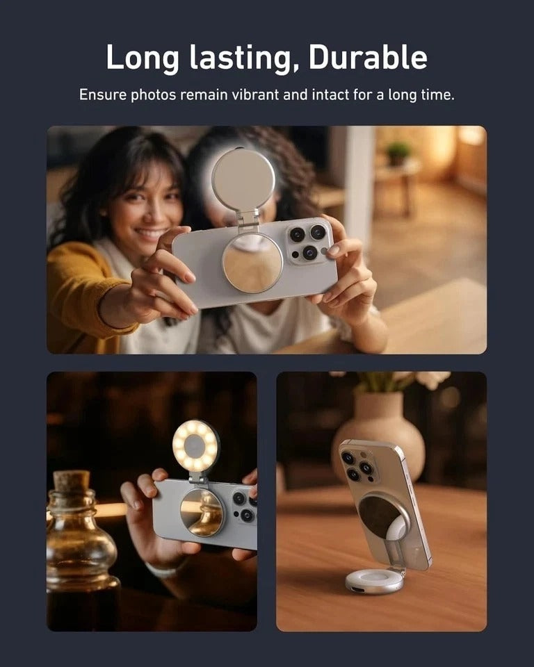 C03 Magnetic Selfie Light, Phone Light Compatible with iPhone Magsafe, CRI97 360