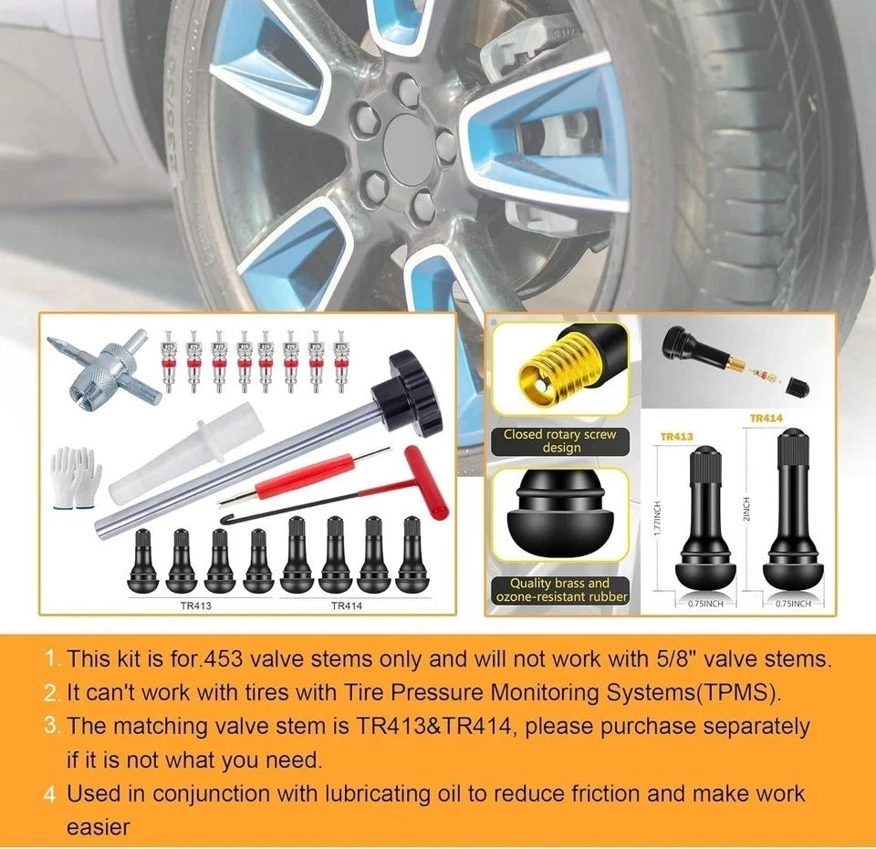 Professional Tire Valve Replacement Kit - Fast, Reliable, For All Vehicle Types]