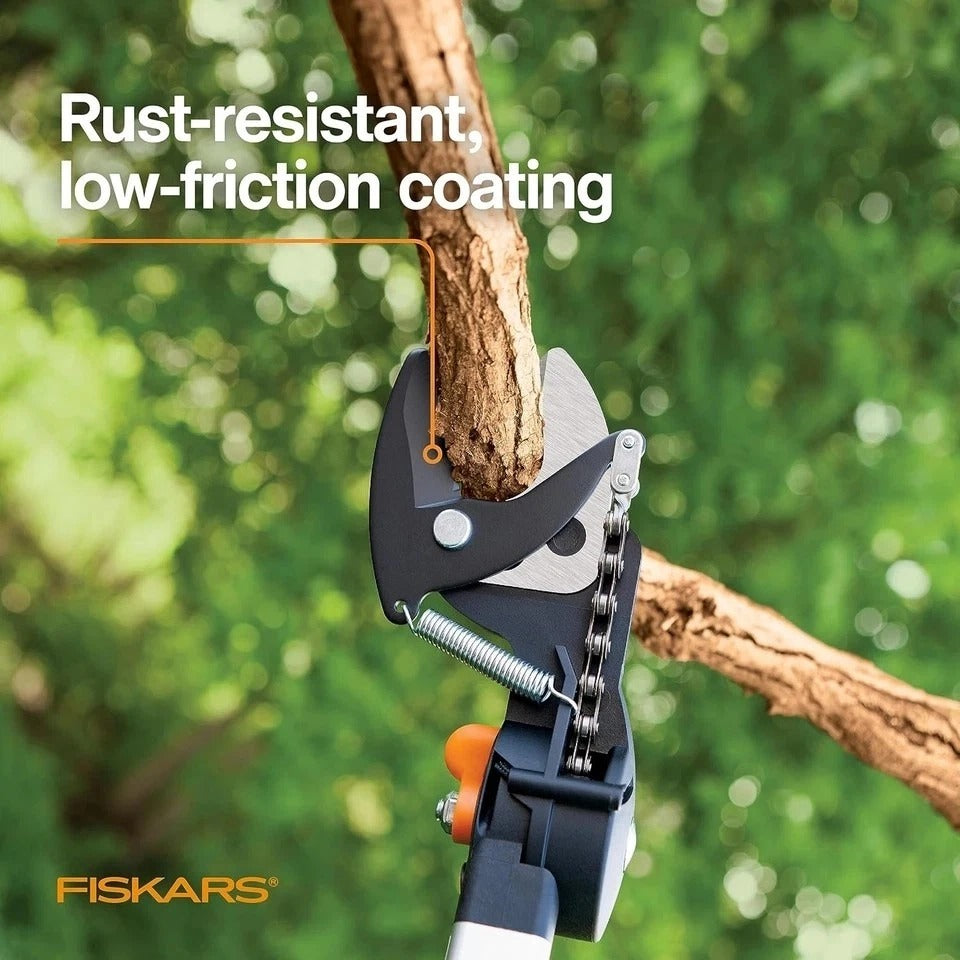 2-In-1 Extendable Tree Pruner and Pole Saw (Extends 7.9 - 12 Feet) with Rotating