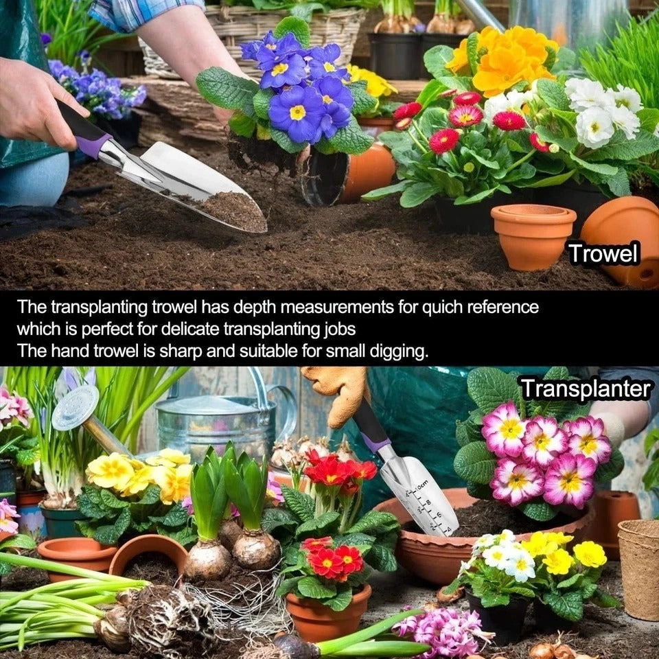 Garden Tools Set 83 Piece, Succulent Tools Set Included, Heavy Duty Aluminum ...
