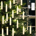 Christmas Tree Candle Lights 30 LED, Flickering Clip on Flameless Candles with T