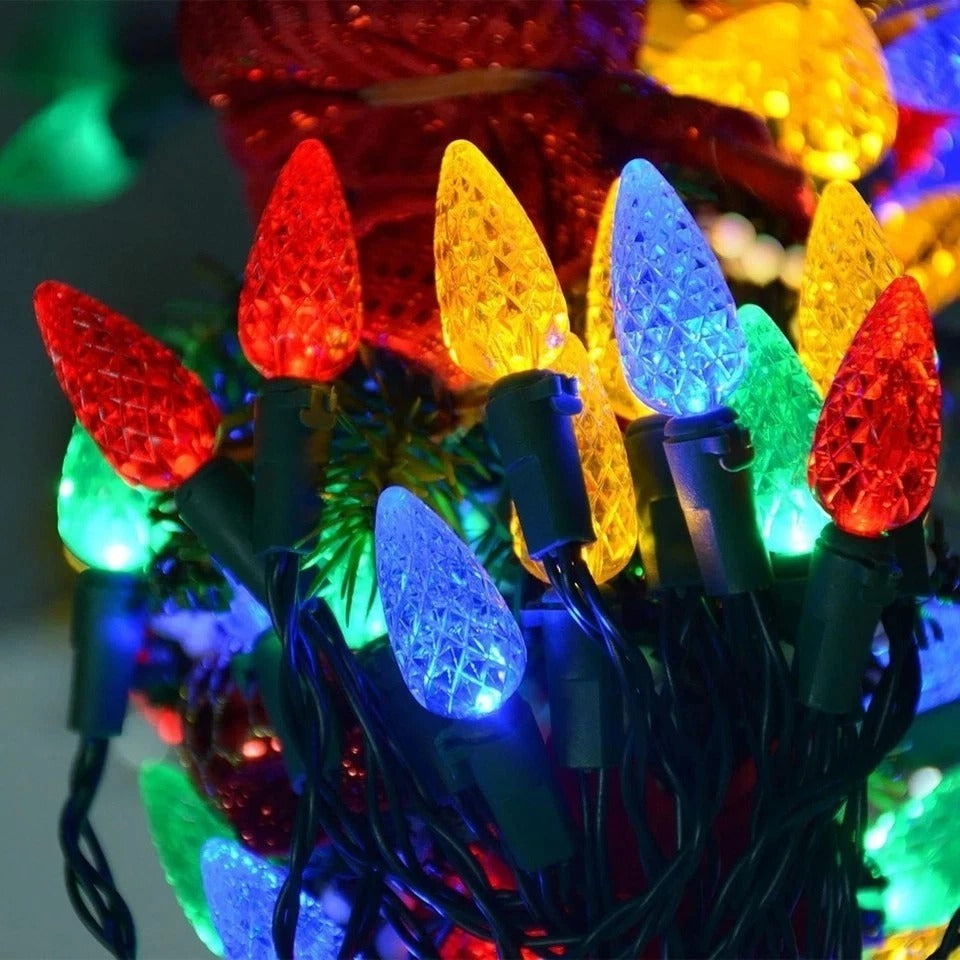 Best Solar Powered Christmas Lights for Outside Outdoor Xmas with 100 Count C6
