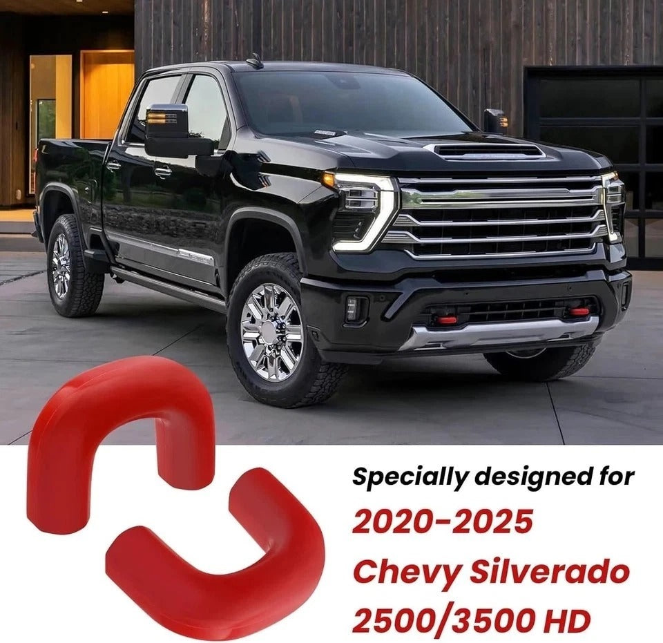 Tow Hook Covers for Silverado 2500/3500 HD 2020-2025, Hitch Cover Front Tow Hook