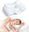 Cervical Pillow for Neck Pain Relief, Adjustable Memory Foam Support