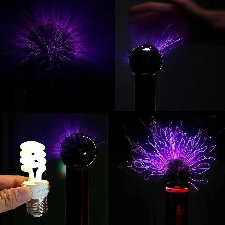 Tesla Coil DIY Kit, Touchable Plasma Ball Spark Gap Arc Generator for Physics T