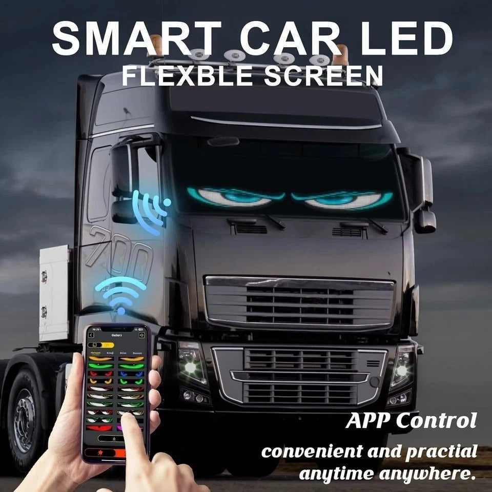 14.72"x3.62" Programmable ojos led para carro Windshield Display for 14.72*3.62