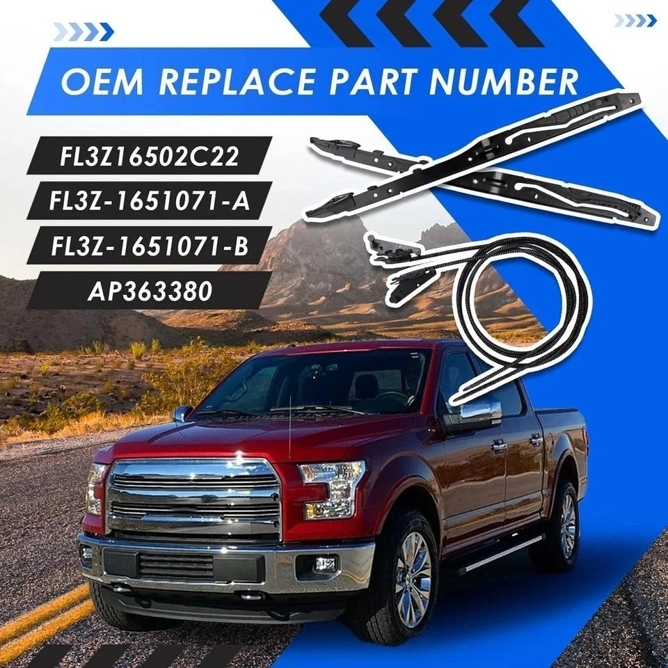 New Upgraded FL3Z16502C22 Sunroof Glass Cables & Track Assembly Repiar Kit Compa