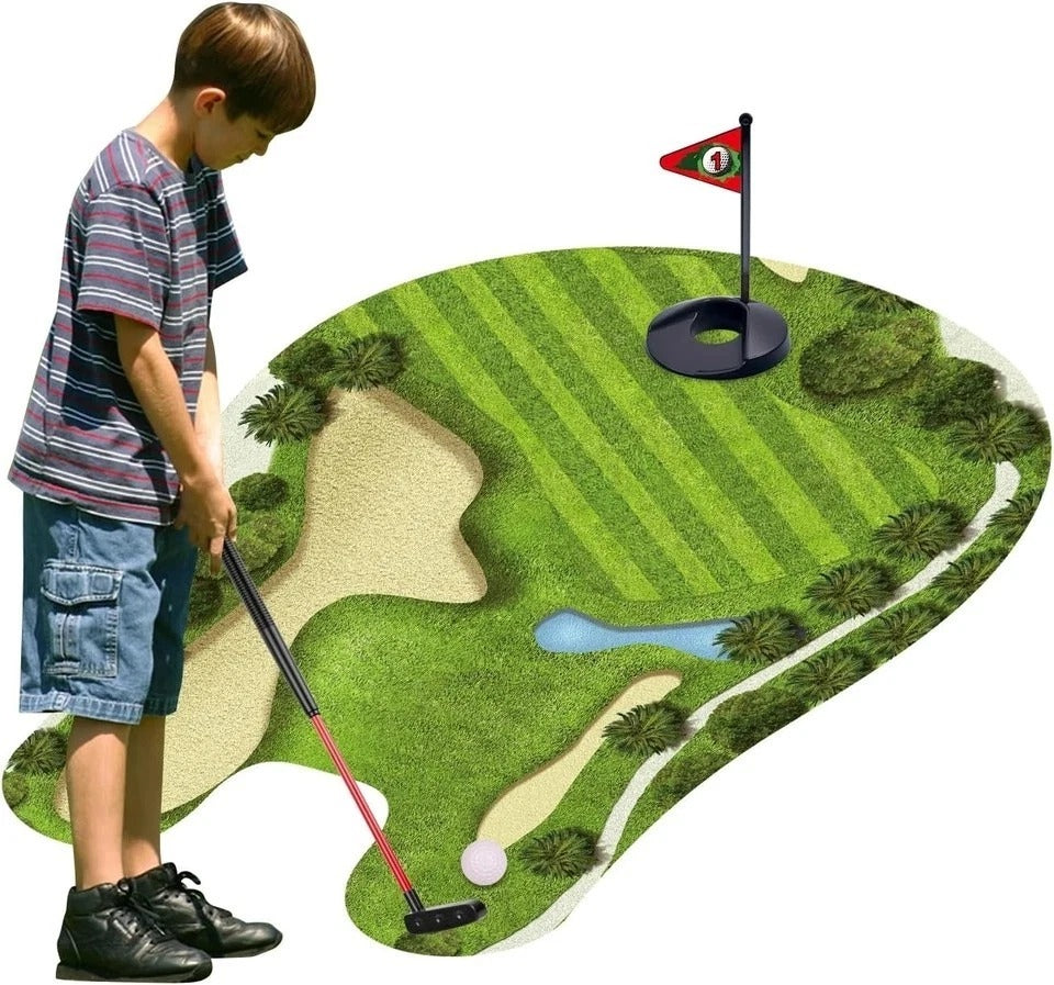 Toilet Golf Game-Practice Mini Golf in Any Restroom/Bathroom - Great Toilet Time