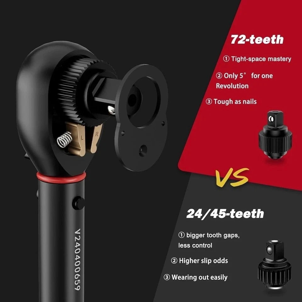 1/4-inch Drive Click Torque Wrench, 20-240 in. lb/2.3-27.1 Nm, Inch Pound Torque