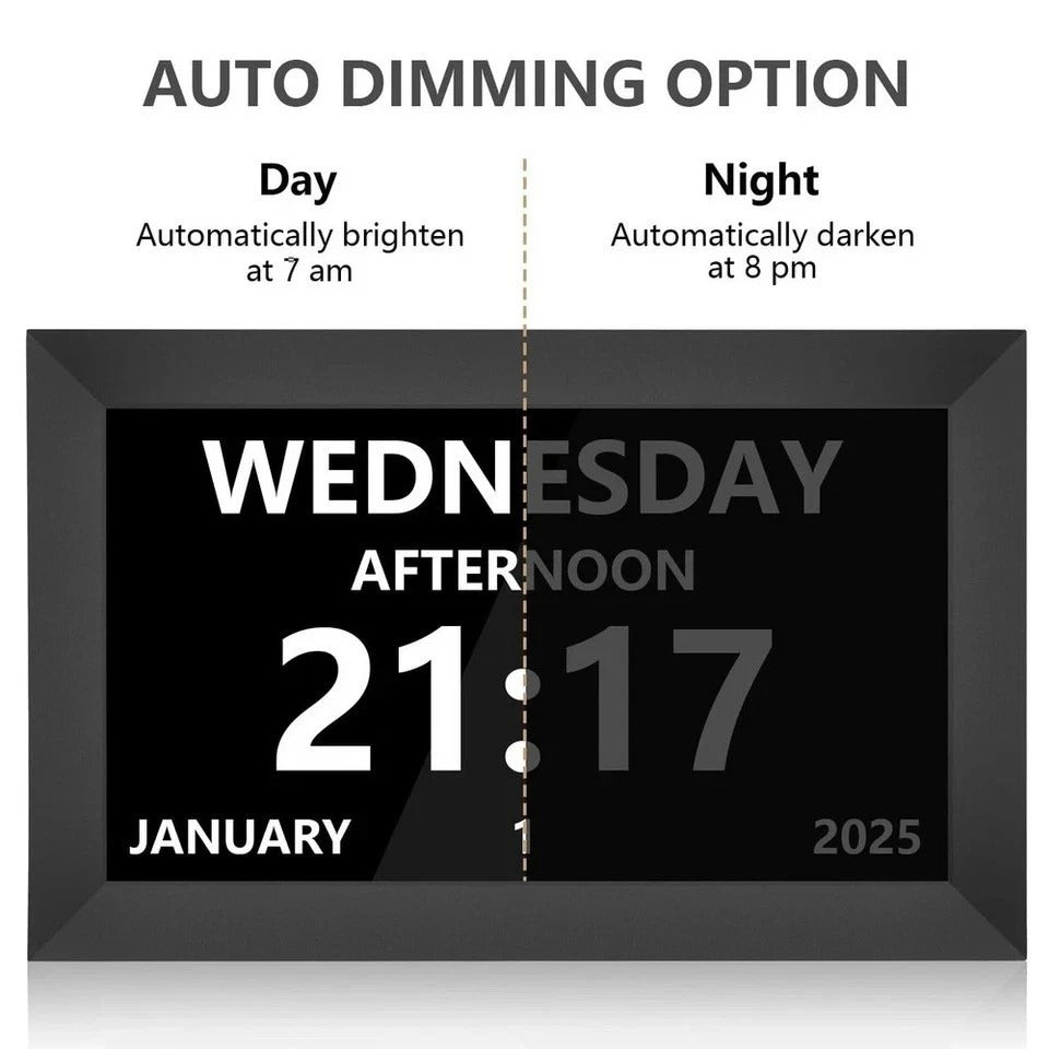 10.1" Extra Large Digital Dementia Clock for Seniors, Easy Read Display Clock...