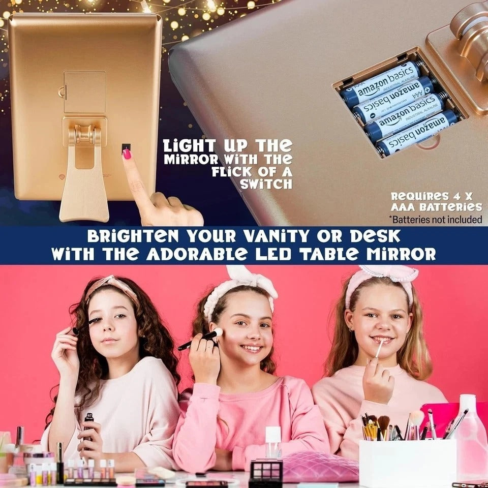Harry Potter LED Vanity Mirror with Lights for Women, Teens, Light up Makeup Mir