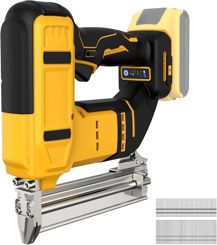 18 Gauge Cordless Brad Nailer & Staple Gun for Dewalt 20V MAX Battery, 2-In-1 Ba