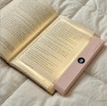 Pink Rechargeable LED Book Light 3-Color Adjustable Flat Panel w/ Timer & Memory