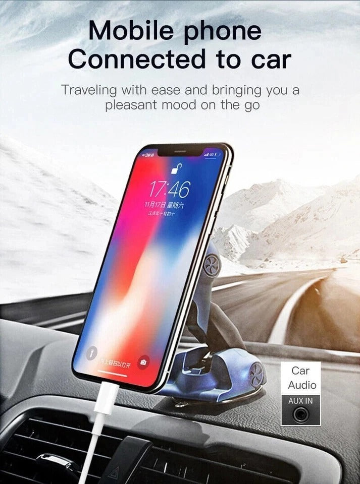 For iPhone 7 8 X XR 1112 Pro Max iPad Plus to 3.5mm AUX Audio Car Adapter Cord