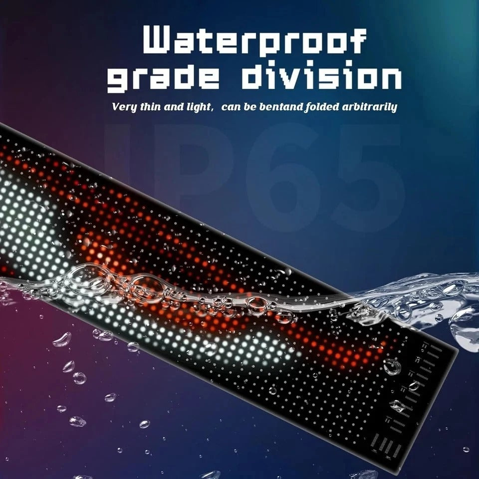 14.72"x3.62" Programmable ojos led para carro Windshield Display for 14.72*3.62