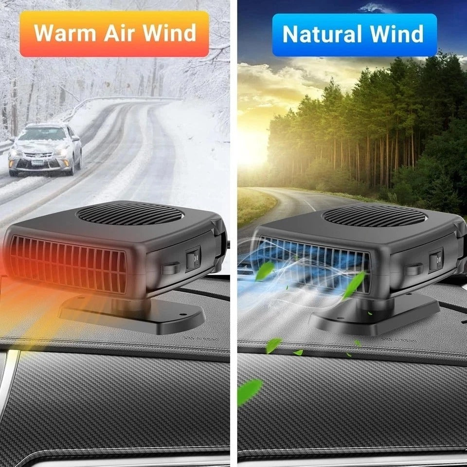 200W Car Heater, 12 Volt Portable Heater for Cars, Auto Windshield Defogger D...