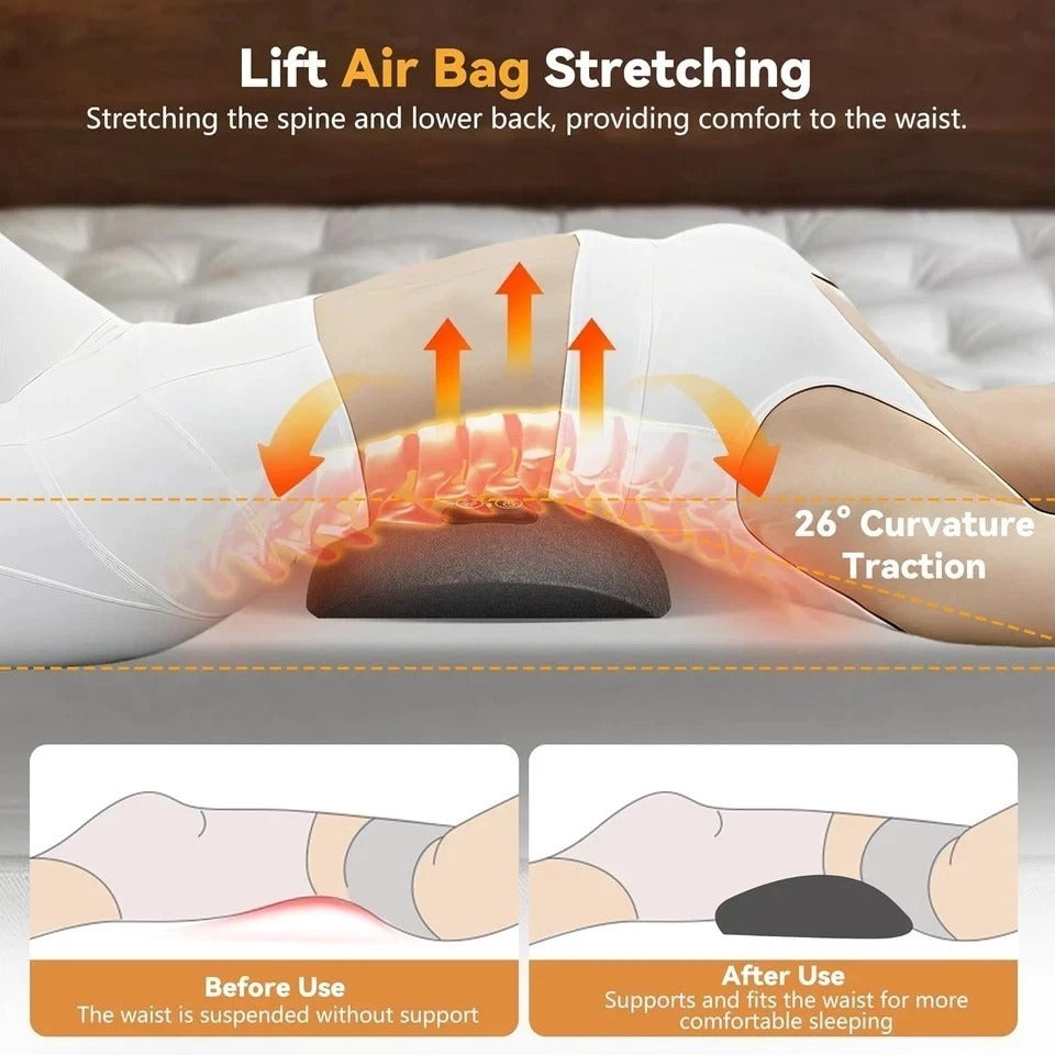 3 in 1 Smooth Spine Triple Fusion Back Massager with 118-Inch USB Cable, Heated