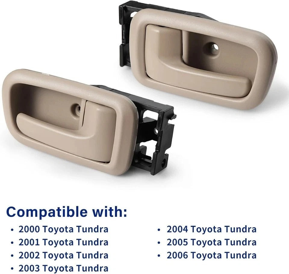Interior Door Handles Compatible with 2000-2006 Tundra (Rear Left & Right