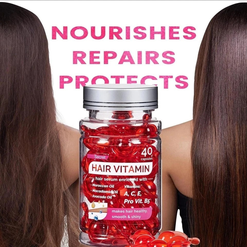 Hair Treatment Serum 40 Capsules no Rinse with Argan Macadamia & Avocado Oils !!