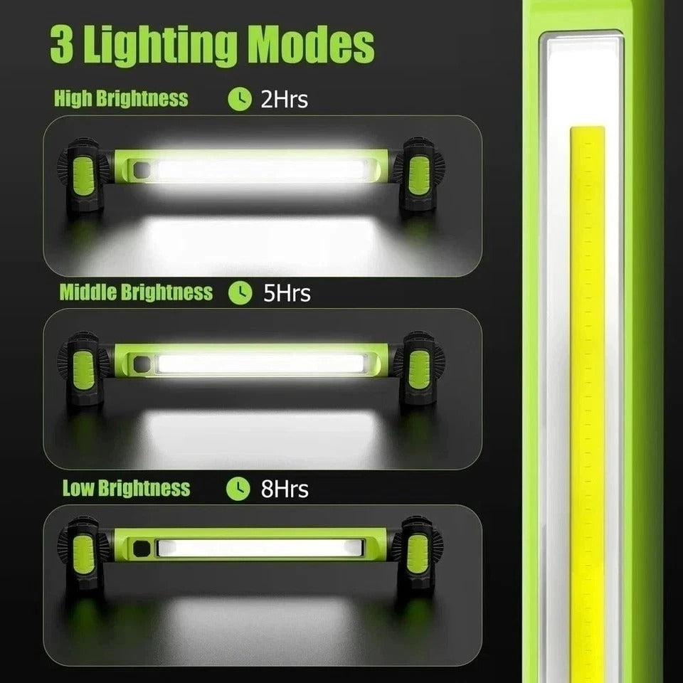 Mechanic Work Light, 3000LM Magnetic Work Light, 5200Mah Rechargeable LED Work L