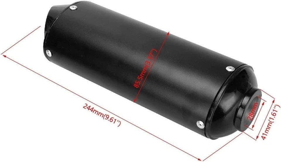 28mm 1.1 inch Exhaust Muffler Silencer Pipe and Clamp Gasket for 50cc 110 125...