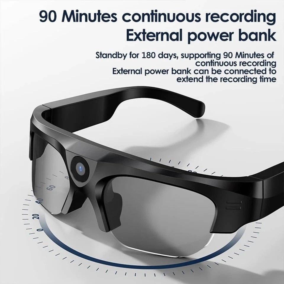 4K Camera Glasses, 2025 AI Smart Sunglasses with Camera, Video Glasses with U...