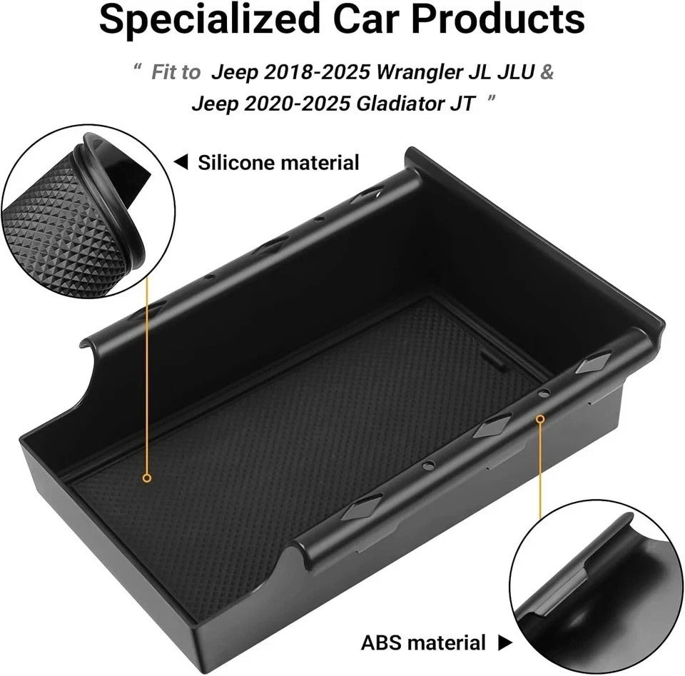 Under Seat Storage Box for Wrangler JLU 2018-2025 Under Seat Storage