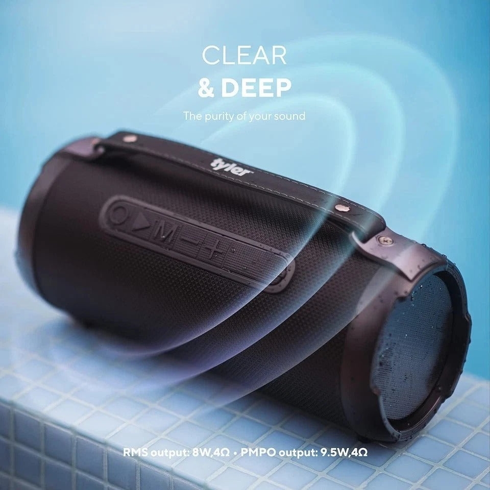 Wireless Bluetooth Speaker Water Resistant Long Range 300 Watt Rechargeable Boom