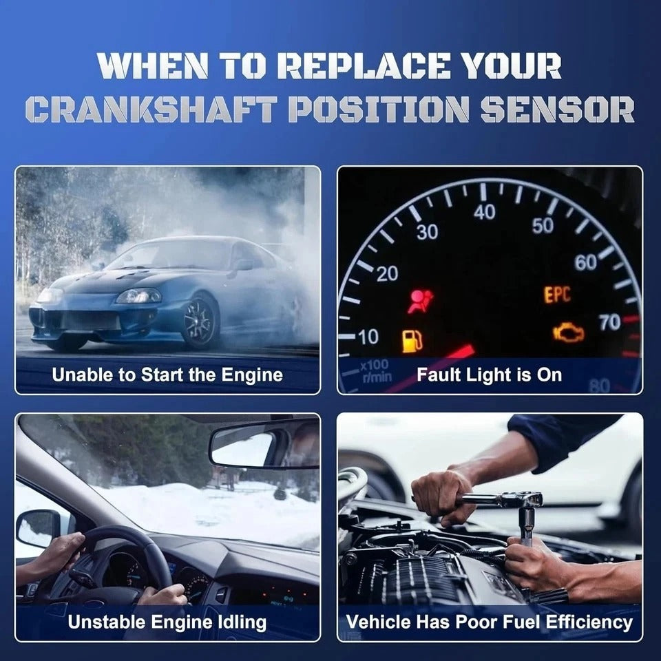 Crankshaft Position Sensor Compatible with 1999-2006 Silverado 1500 Avalanche Su