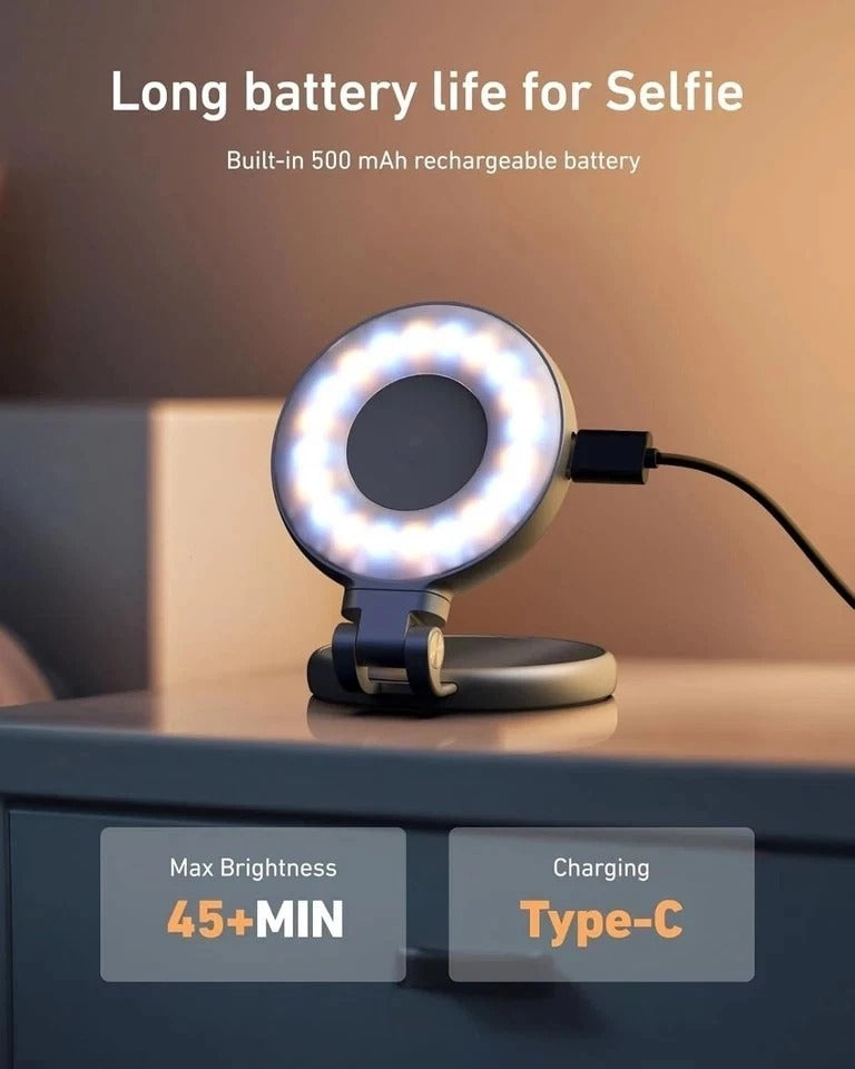 C03 Magnetic Selfie Light, Phone Light Compatible with iPhone Magsafe, CRI97 360