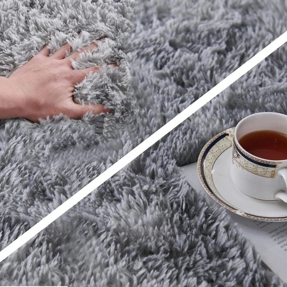 Elegant 6' x 9' High Pile Shag Rug - Anti-Skid, Stain Resistant for Living Room\