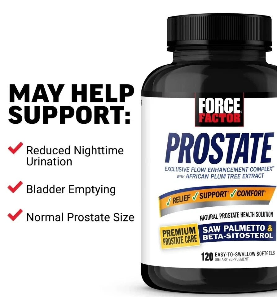 Men’s Prostate Support Supplement Softgels 120 ct Force Factor
